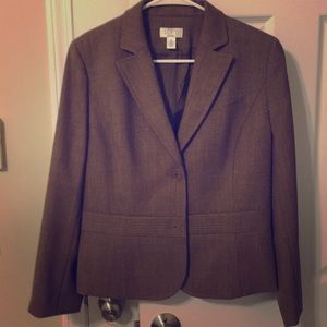 Neutral tone blazer by Ann Tayler Loft